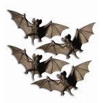 Αποκριάτικο Διακοσμητικό Νυχτερίδες - Σετ 4 Τεμαχίων