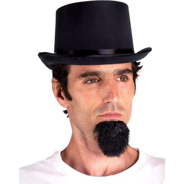 Αποκριάτικο Αξεσουάρ Καπέλο Ημίψηλο Σατέν Μαύρο