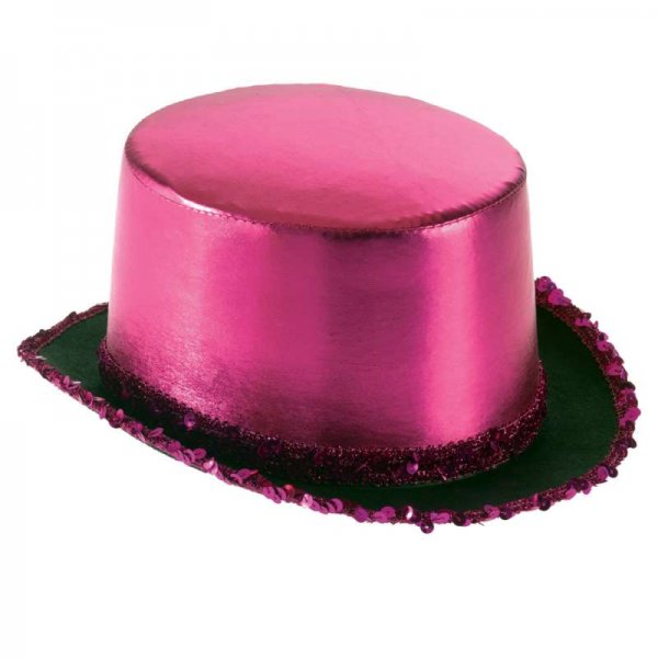 Αποκριάτικο Αξεσουάρ Καπέλο Ημίψηλο Σατέν Ροζ
