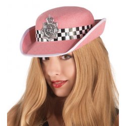 Αποκριάτικο Αξεσουάρ Ροζ Καπέλο Αγγλίδας Αστυνομικού
