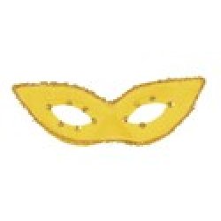 Αποκριάτικη Μάσκα Ματιών με Μύτες (Κίτρινο)