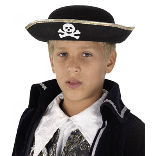 Αποκριάτικο Παιδικό Καπέλο Πειρατή Τσόχινο