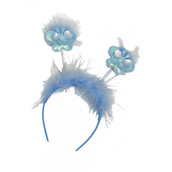 Αποκριάτικη Στέκα Μαλλιών Γαλάζιο με Πεταλούδες