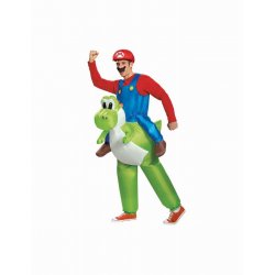 Αποκριάτικη Στολή Mario Riding Yoshi Inflatable